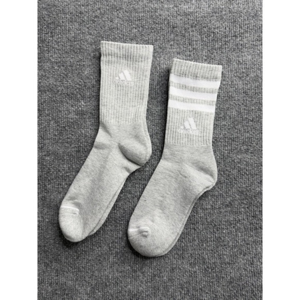 New Unisex Adidas Quarter Socks - 2 Pair